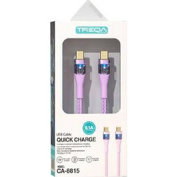 Treqa CA-8815 Braided USB-C to USB-C 1m Lilac 30502146