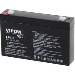Vipow LP7-6 Μπαταρία VRLA-GEL 6V 7Ah