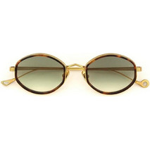Eyepetizer NAOMI AT-4-25 Γυναικεία Γυαλιά Ηλίου Στρογγυλά Μεταλλικά Χρυσά με Πράσινο Degradee Φακό