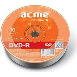 Acme Εγγράψιμα DVD-R 16x 4.7GB 10τμχ