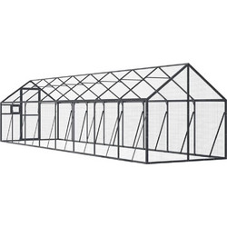 vidaXL Κλουβί Πτηνών Ανθρακί 800x179x185cm 3155805