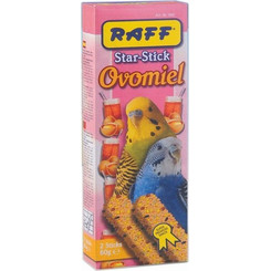 Raff Star Stick Ovomiel Parakeets with Egg & Honey 60gr 10τμχ