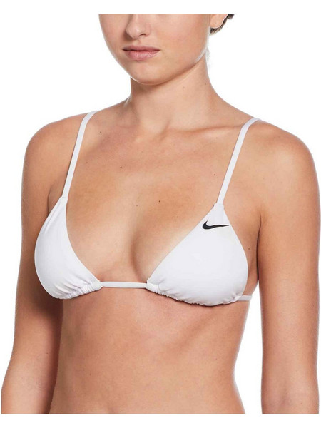 Nike Αθλητικό Bikini Top Τριγωνάκι Λευκό NESSF239-100