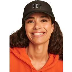 PCP Καπέλο Jockey με Δίχτυ Snapback Υφασμάτινο Μαύρο