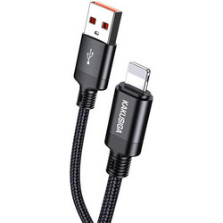 Kakusiga KSC-970 Braided USB-A to Lightning Cable 15W 1m Black KSC-970-L-BK