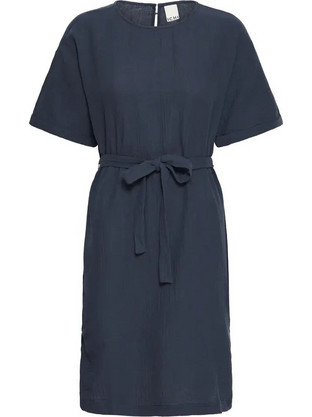 Ichi Mini Καλοκαιρινό Καθημερινό Φόρεμα Navy Μπλε 20122676-194010