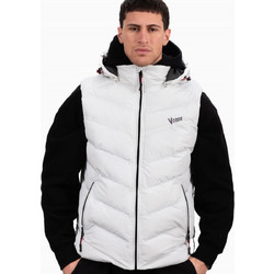 Ice Tech Αμάνικο Ανδρικό Μπουφάν Χειμωνιάτικο Puffer Λευκό MX45412