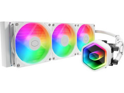 Cooler Master MasterLiquid 360 Core II White Υδρόψυξη CPU 120mm ARGB για Socket 115x / 1200 / 1700 / 1851 / AM4 / AM5