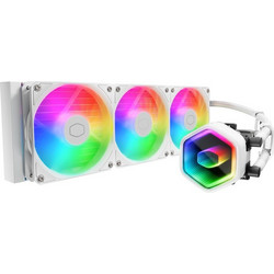 Cooler Master MasterLiquid 360 Core II White Υδρόψυξη CPU 120mm ARGB για Socket 115x / 1200 / 1700 / 1851 / AM4 / AM5