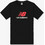 New Balance Stacked Ανδρικό Αθλητικό T-Shirt Μαύρο MT51500-BK