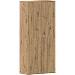 vidaXL Παπουτσοθήκη Ξύλινη Βελανιδιά M80xΠ39xY180cm 3333874