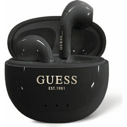 Guess Glossy Effect Egg Ακουστικά Bluetooth Earbud Ανθεκτικά στο Νερό Black