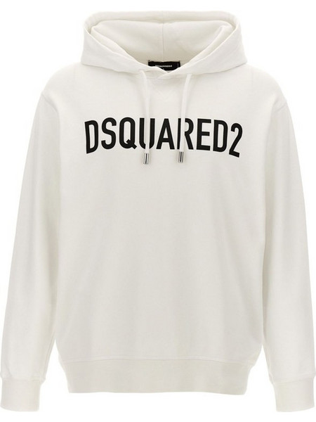 Dsquared2 Cool Fit Ανδρικό Φούτερ με Κουκούλα Λευκό S74GU0664D25002-100