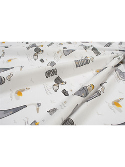 Dimcol Seabirds 578 Πάνα Αγκαλιάς Χασέ Λευκή 80x80cm