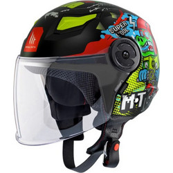 MT Lite Dino Junior A1 Matt Black Κράνος Μηχανής Jet 950gr