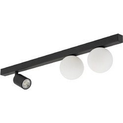 TK Lighting Κρεμαστό Φωτιστικό Οροφής Τρίφωτο G9 Μαύρο 10001-E