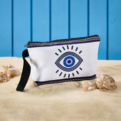 WhiteEgg Z/309 Γυναικείο Νεσεσέρ Παραλίας 21x5x12cm Λευκό