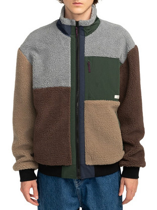 Element Ανδρική Ζακέτα Fleece με Φερμουάρ Πολύχρωμη ELYJK00224-NMS0