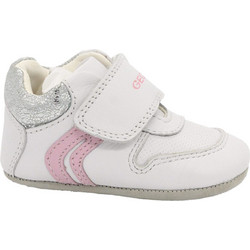 Geox Βρεφικά Sneakers Αγκαλιάς Άσπρο Ροζ Β721ΕD00085C0814