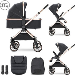 Lorelli Reya Καρότσι Μωρού 2 σε 1 Jasper Black