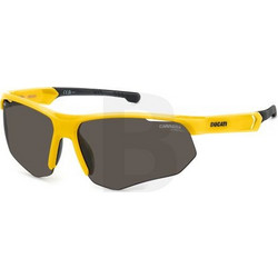 Carrera CA044/S 4CWIR Ανδρικά Γυαλιά Ηλίου Μάσκα Κίτρινα με Μαύρο Φακό