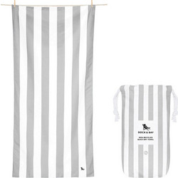 Dock & Bay Cabana Πετσέτα Θαλάσσης Microfiber Γκρι 90x200cm