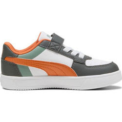 Puma Caven 2.0 Παιδικά Sneakers Λευκά Πράσινο Mint Ανθρακί Πορτοκαλί 394462-13