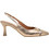 Toutounis Γόβες Slingback Δερμάτινες με Λεπτό Ψηλό Τακούνι Ροζ Χρυσές 1711068