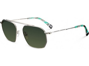 Etnia Barcelona EMPURIES-SLGR Ανδρικά Γυαλιά Ηλίου Aviator Μεταλλικά Ασημί με Μαύρο Φακό