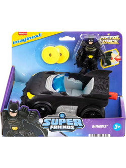 Fisher-Price Imaginext DC Super Friends Batman με Batmobile Φιγούρα Δράσης για 3+ Ετών 7.5cm