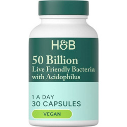 Holland & Barrett 50 Billion Live Friendly Bacteria with Acidophilus Προβιοτικά 30 Κάψουλες