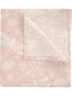 BimbiDreams Dafne Πάνα Αγκαλιάς από Μουσελίνα Ροζ 120x120cm