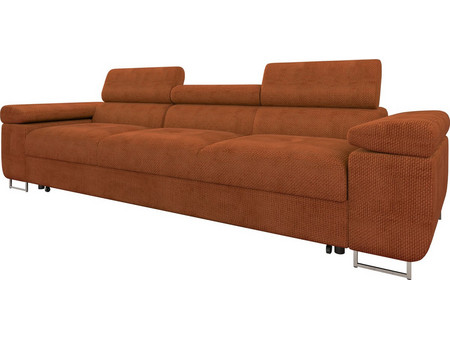 PoliHome Torezio Τριθέσιος Καναπές Κρεβάτι Πορτοκαλί 263x102x70cm 162852139