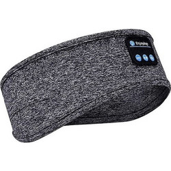 Factory ZY-902 Μάσκα Ύπνου Πολυεστερική με Ακουστικά Bluetooth Γκρι