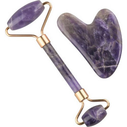 Jade Roller 32548831 Σετ Amethyst Roller με Πέτρα Αμέθυστου
