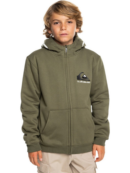 Quiksilver Παιδική Ζακέτα Φούτερ με Κουκούλα και Φερμουάρ Χακί EQBFT03898-GPH0