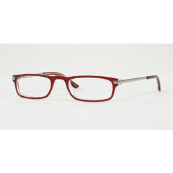 Luxottica LU3203 C509 Ανδρικός Σκελετός Γυαλιών Οράσεως Κοκάλινος Μεταλλικός Ασημί Κόκκινος