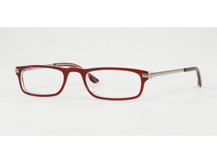 Luxottica LU3203 C509 Ανδρικός Σκελετός Γυαλιών Οράσεως Κοκάλινος Μεταλλικός Ασημί Κόκκινος