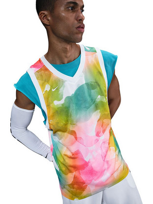 Nike DNA Jersey Ανδρικό Αθλητικό T-Shirt Πολύχρωμο HJ4221-645