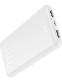 XO PB312 Power Bank 10000mAh 10W με 2 Θύρες USB-A & Θύρα USB-C White