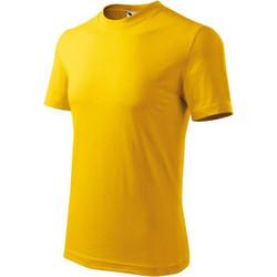 Malfini Heavy Ανδρικό Αθλητικό T-Shirt Κίτρινο MLI-11004