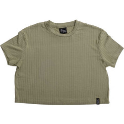 Target Παιδικό Crop Top Κοντομάνικο Χακί S25-14570-17