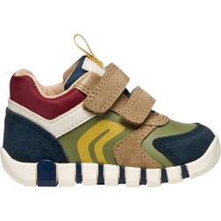 Geox Παιδικά Sneakers Μποτάκια Καφέ Navy Μπλε Χακί B3555D05422CF4E3