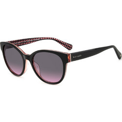 Kate Spade NATHALIEGS 807 Γυναικεία Γυαλιά Ηλίου Οβάλ Κοκάλινα Μαύρα με Μαύρο Φακό
