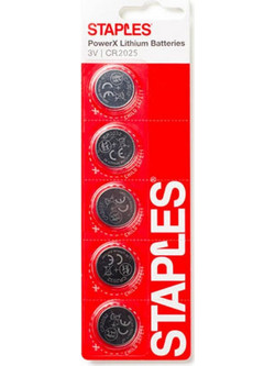 Staples PowerX CR2025 5τμχ