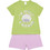 Pretty Baby Παιδική Πιτζάμα Βαμβακερή Καλοκαιρινή Lime Λιλά 63163