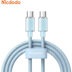 Mcdodo CA-3671 Braided USB-C to USB-C 100W 1.2m Blue