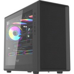 Darkflash DB460M Black Micro Tower Κουτί Υπολογιστή με Πλαϊνό Παράθυρο