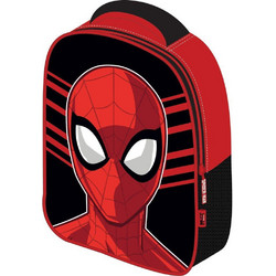 Must Spiderman 3D Σχολική Τσάντα Πλάτης Νηπιαγωγείου Μαύρη Κόκκινη 508572