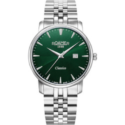 Roamer Classico Ανδρικό Ρολόι με Ασημί Μεταλλικό Μπρασελέ R971856417550